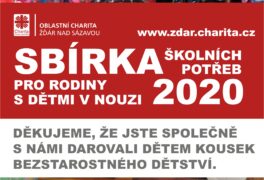 Pomoc při organizaci Sbírky školních potřeb